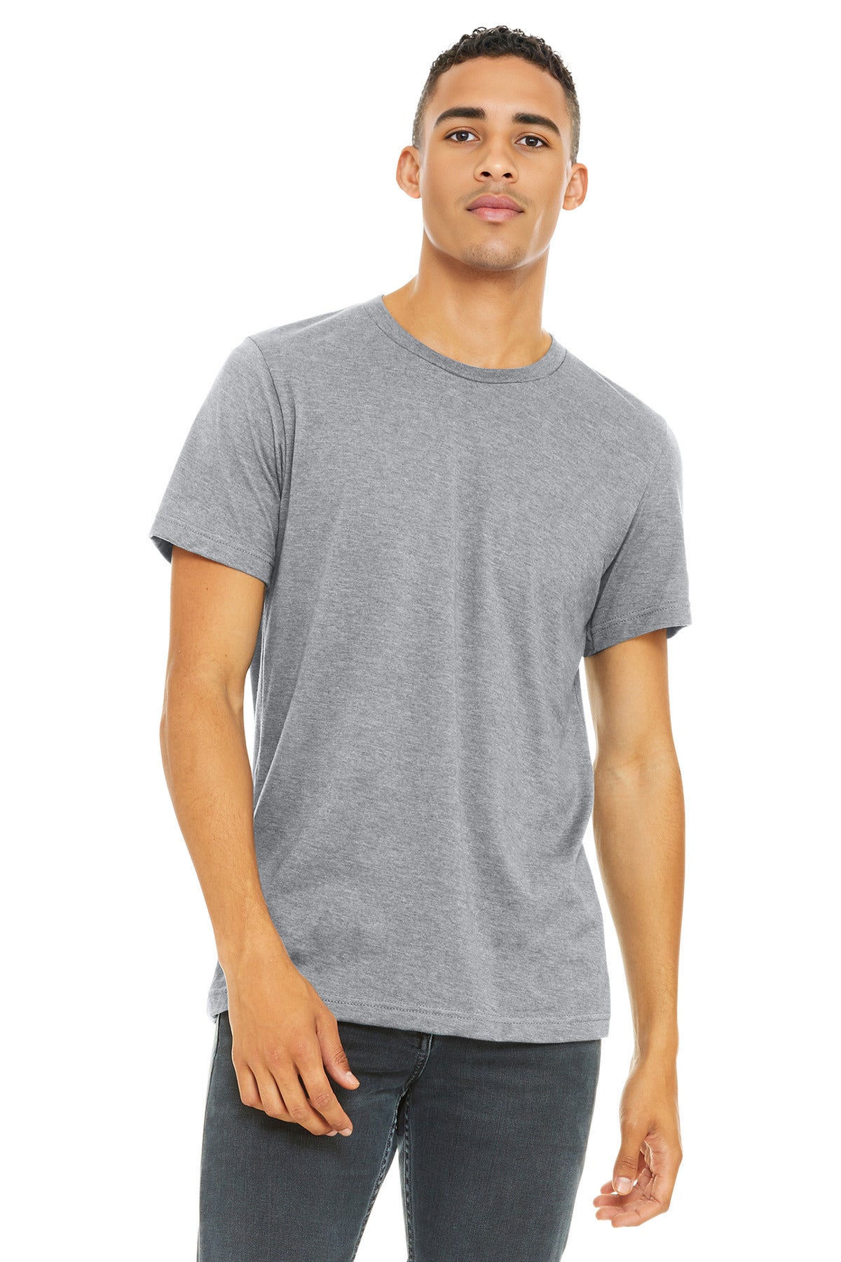 BELLA+CANVAS  Unisex Heather CVC Short Sleeve Tee. BC3001CVC