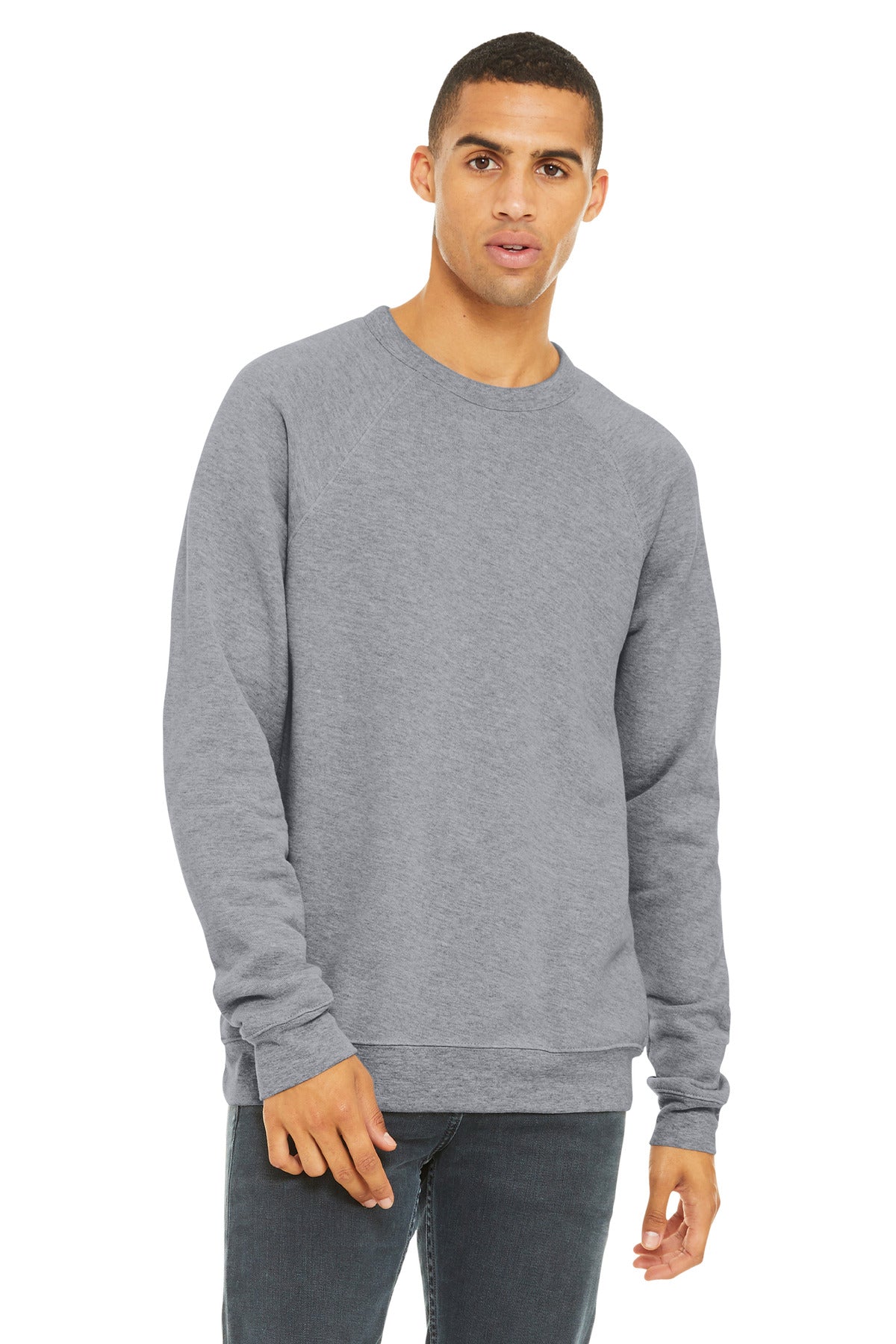 BELLA+CANVAS  Unisex Sponge Fleece Raglan Sweatshirt. BC3901