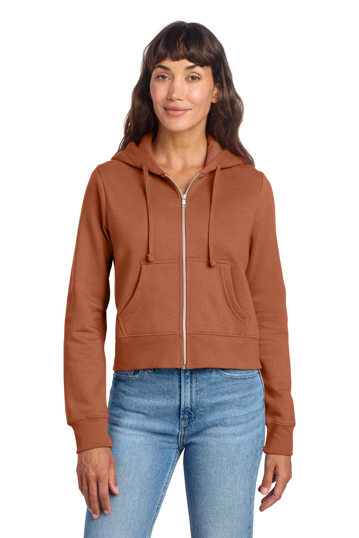 District Women's V.I.T. Fleece Full-Zip Hoodie DT6103