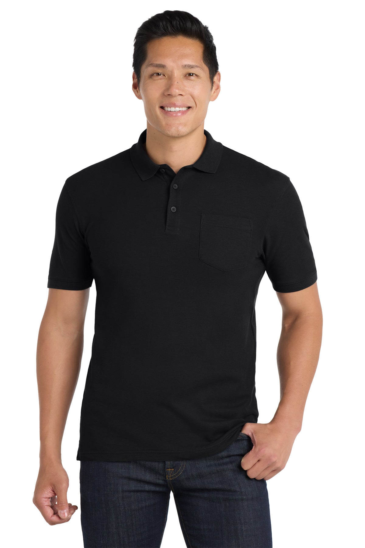 Port Authority Core Classic Pique Pocket Polo. K100P