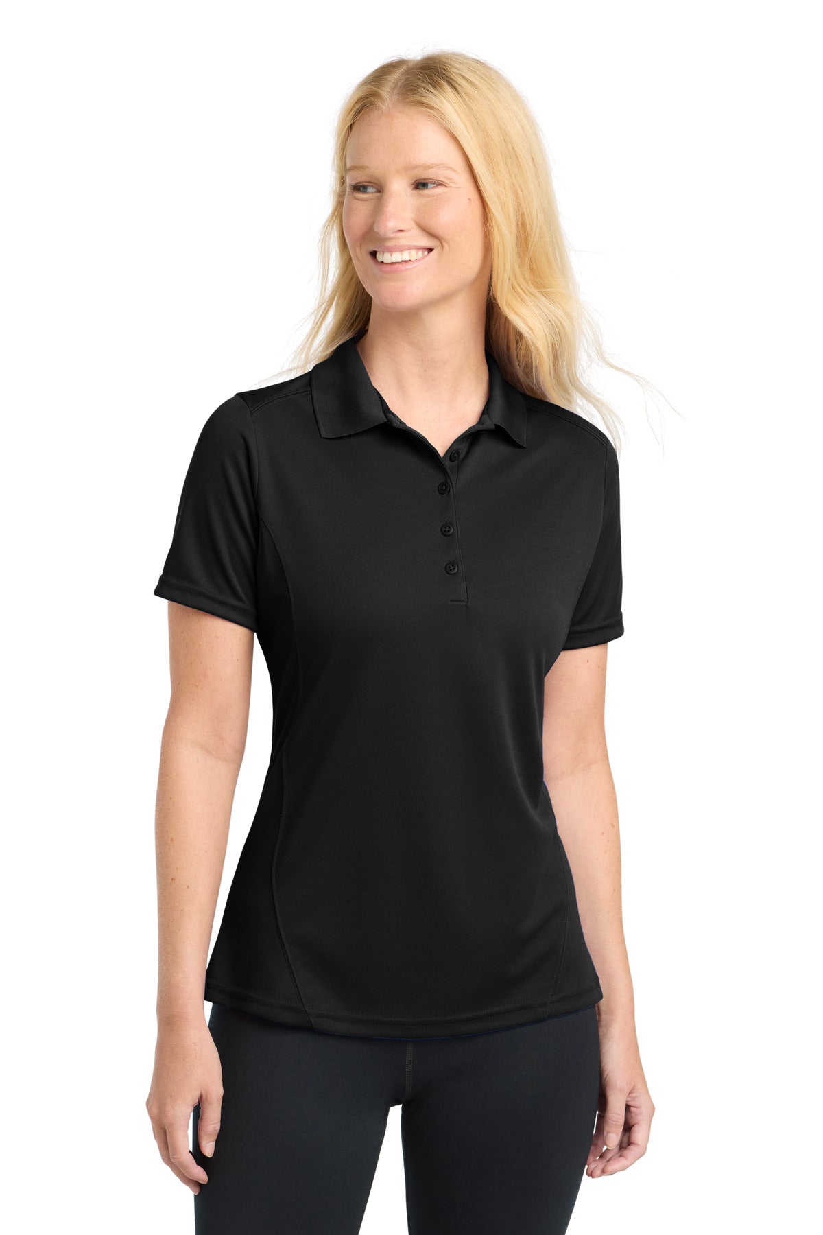 Sport-Tek Women's Dry Zone Raglan Accent Polo. L475