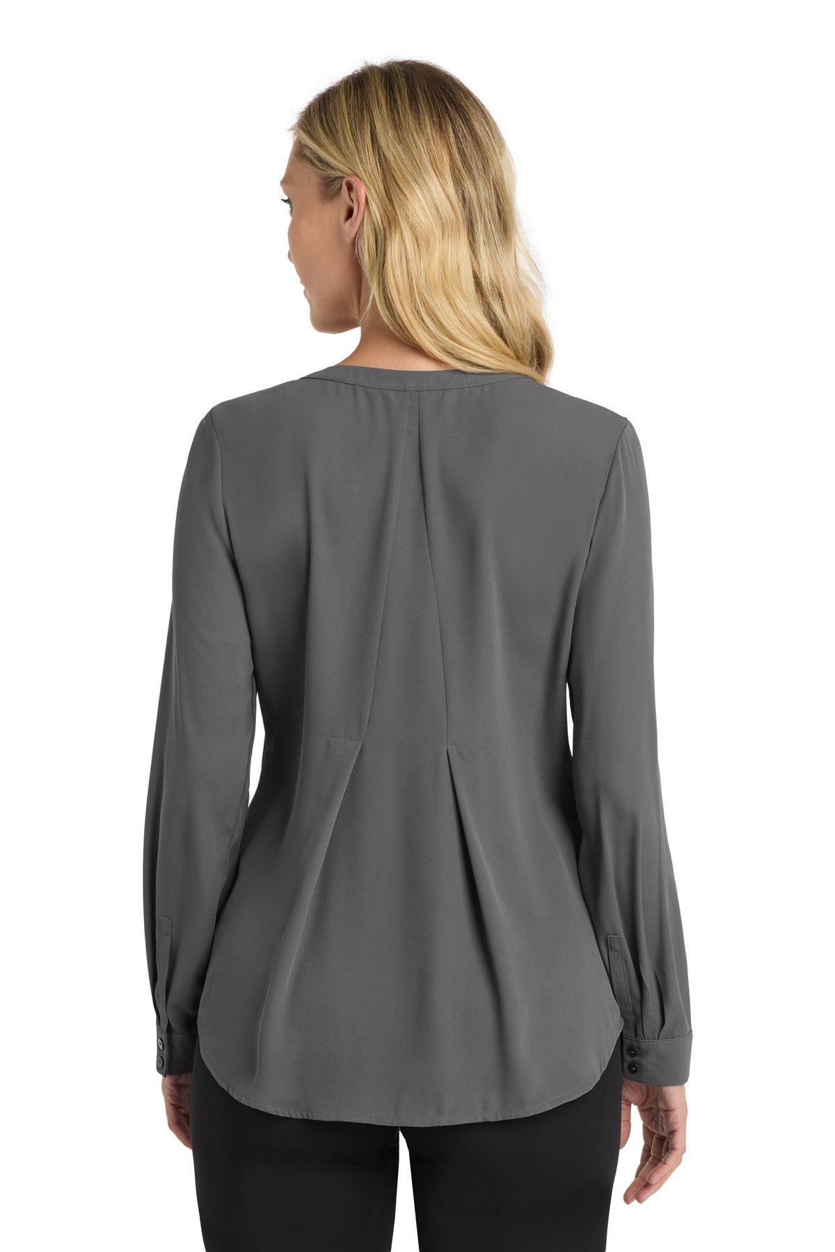 Port Authority Women's Long Sleeve Button-Front Blouse. LW700