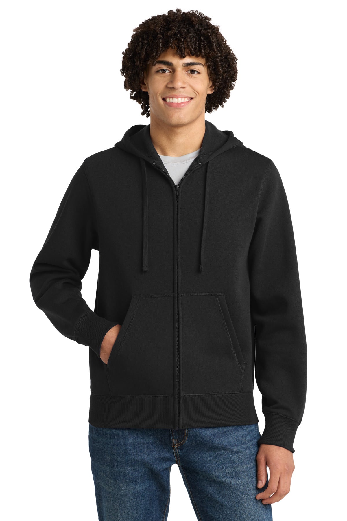 Sport-Tek Full-Zip Hooded Sweatshirt. ST258