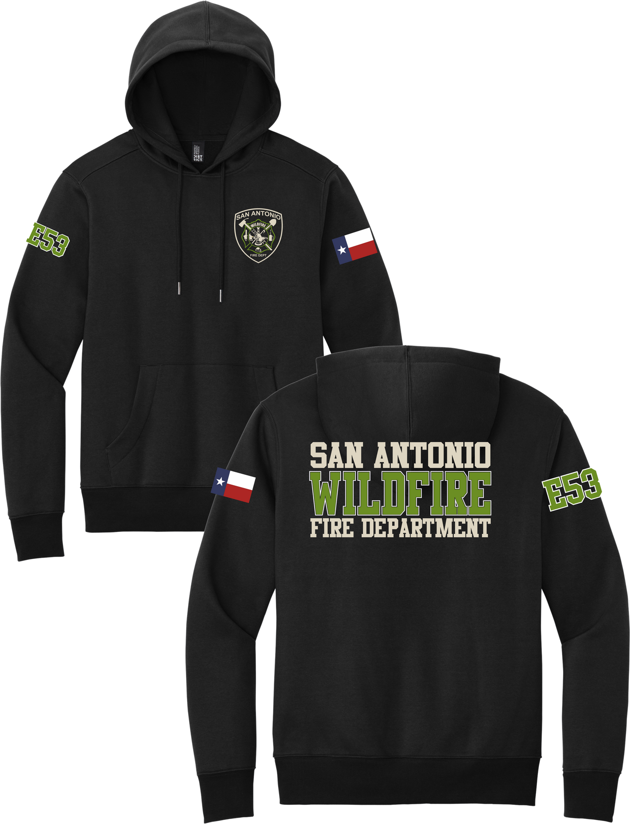 SAFD Wildfire – Station 53 District Hoodie or T-Shirt